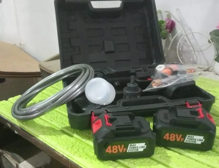 Double Battery 48V Rechargeable Electric, Car Washer Gun (1 Set) 6